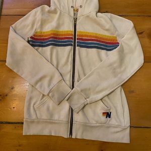 Aviator nation 5 stripe hoodie - gently worn. No blemishes. Size X small.